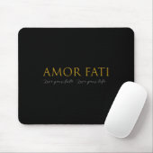 Amor Fati Love of Fate Stoic Philosophy Latin Quot Muismat (Met muis)