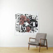 Amor Fati - Memento Mori Gotische kunst Wandkleed (In Situ (horizontaal))