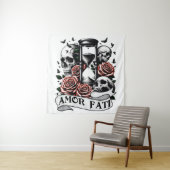 Amor Fati - Memento Mori Gotische kunst Wandkleed (In situ)
