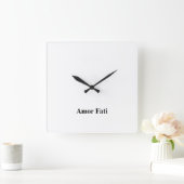 Amor Fati Minimalistische Kantoor Wandklok (Huis)