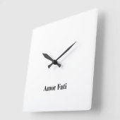 Amor Fati Minimalistische Kantoor Wandklok (Hoek)