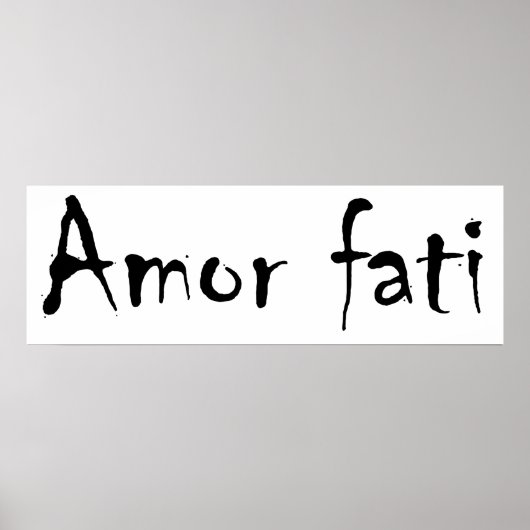 Amor fati poster (Voorkant)