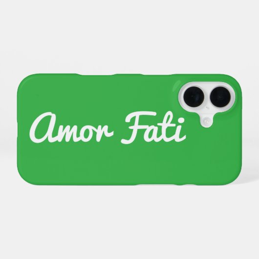 Amor Fati Quote iPhone 16 Case Hoesje (Achterkant horizontaal)