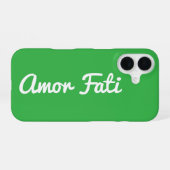 Amor Fati Quote iPhone 16 Hoesje (Achterkant horizontaal)