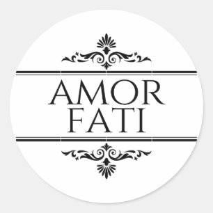 Amor Fati Ronde Sticker