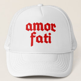 Amor Fati (rood) Trucker Pet