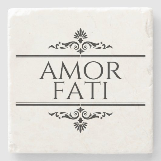 Amor Fati Stenen Onderzetter (Voorkant)