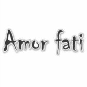 Amor fati sticker (Voorkant)