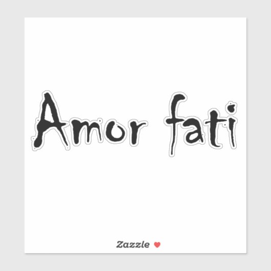 Amor fati sticker (Vel)