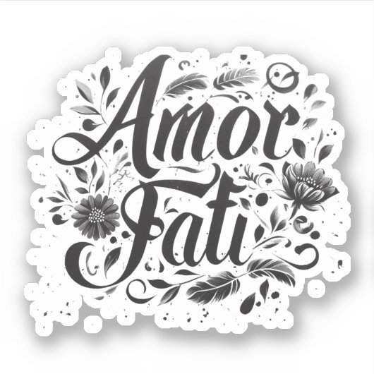 AMOR FATI-Sticker Sticker (Voorkant)