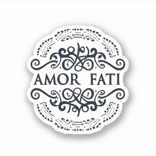 AMOR FATI-Sticker Sticker (Voorkant)