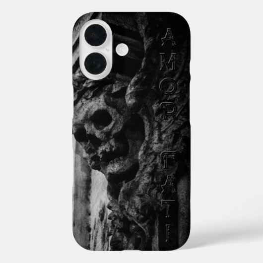 Amor Fati Stone Wings schedel Case-Mate iPhone Case (Achterkant)
