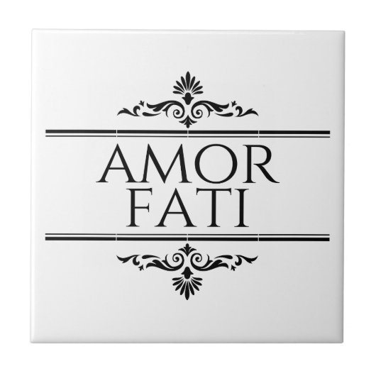 Amor Fati Tegeltje (Voorkant)