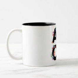 Amor Floral Spring Cute Love Romantic Waterverf Tweekleurige Koffiemok