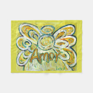 Amor Guardian Angel Art Custom Fleece Deken