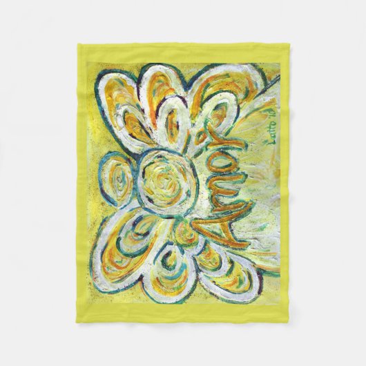 Amor Guardian Angel Art Custom Fleece Deken (Voorkant)