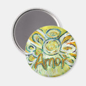 Amor Guardian Angel Word Custom Magnet (Voorkant / Achterkant)