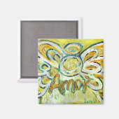 Amor Guardian Angel Word Custom Magnet (Voorkant / Achterkant)