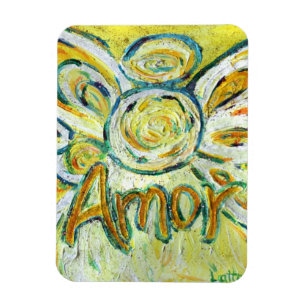 Amor Guardian Angel Word Custom Magnet Magneet