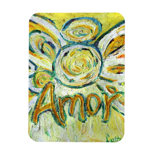 Amor Guardian Angel Word Custom Magnet Magneet (Verticaal)