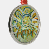 Amor Inspirerend Angel Word Ornament (Rechts)