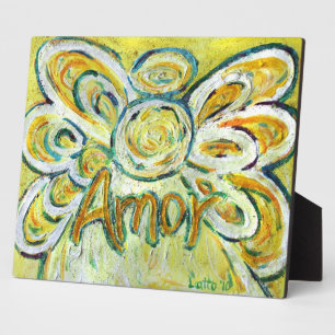 Amor Inspirerend Angel Word Painting Poem Plaque Fotoplaat