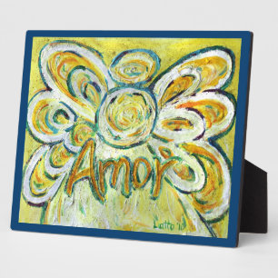 Amor Inspirerende Engel Woord Schilderij Gedicht P Fotoplaat