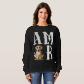 Amor Liefde Labrador Retriever Hond Mam Trui (Voorkant volledig)