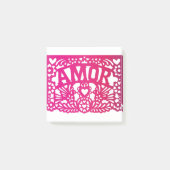 AMOR Love Mexicaanse papel picado Post-it® Notes (Voorkant)