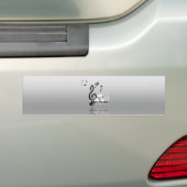 Amor Musica Bumpersticker (Op auto)