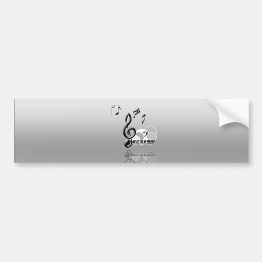 Amor Musica Bumpersticker (Voorkant)