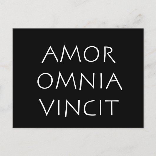 Amor Omnia Vincit Briefkaart (Voorkant)