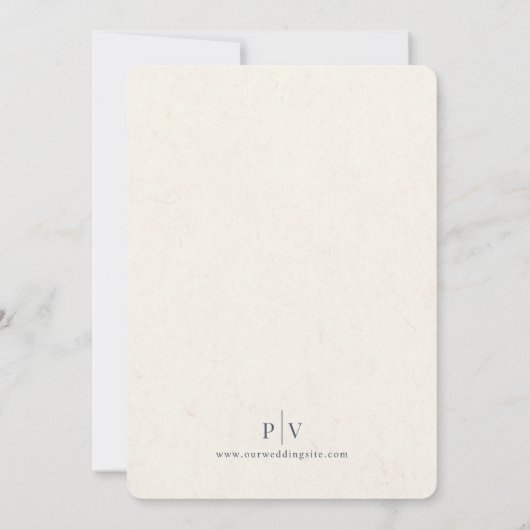 AMOR OMNIA VINCIT Wedding Invitation Kaart (Achterkant)