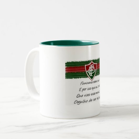 Amor pelo Fluminense Tweekleurige Koffiemok (Voorkant links)