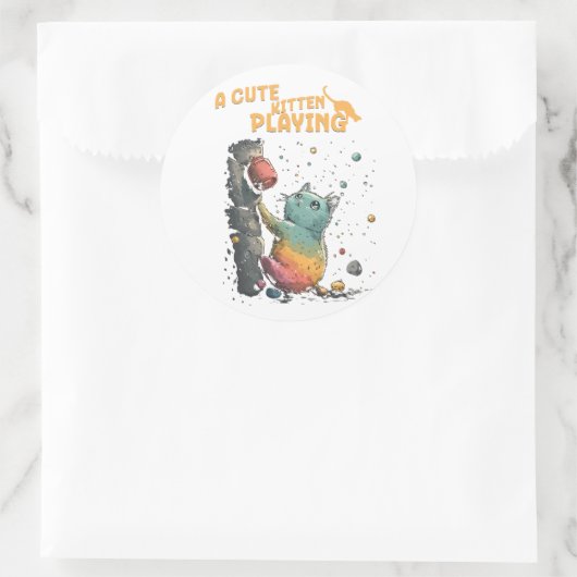 Amor Peludo Ronde Sticker (Tas)