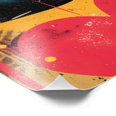 Amor Pop Art: Rostros Enamorados Foto Afdruk (Hoek)