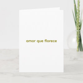✨ Amor que Florece – Taza de Café Botánica  Feestdagen Kaart
