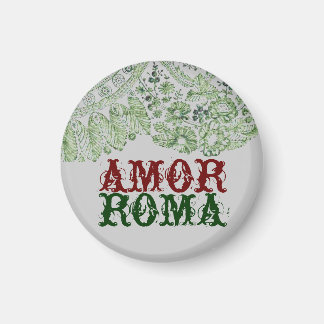 Amor Roma met groene kant Magneet