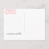 Amor Save the Date Invitations Aankondigingskaart (Achterkant)