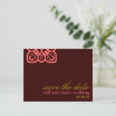 Amor Save the Date Invitations Aankondigingskaart (Staand voorkant)
