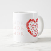 AMOR-SPAANSE LIEFDE Grote Witte Mok (Voorkant rechts)
