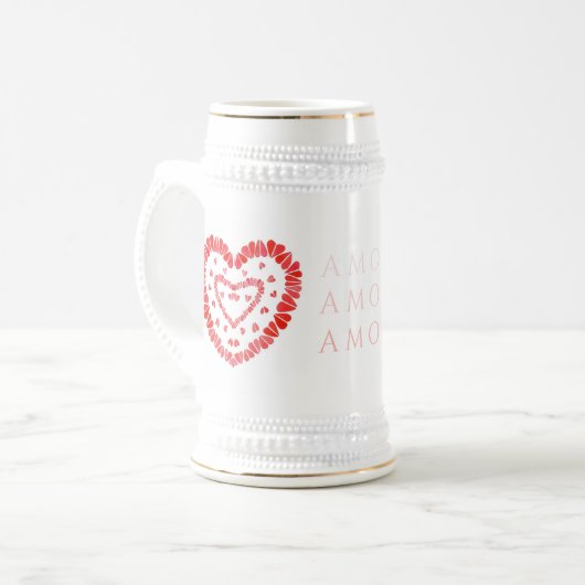 AMOR-SPAANSE LIEFDE Stein Bierpul (Voorkant links)