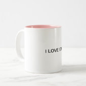 Amor Tweekleurige Koffiemok (Voorkant links)