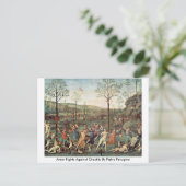 Amor vecht tegen de wreedheid van Pietro Perugino Briefkaart (Staand voorkant)
