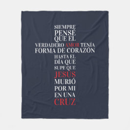 Amor verdadero fleece deken