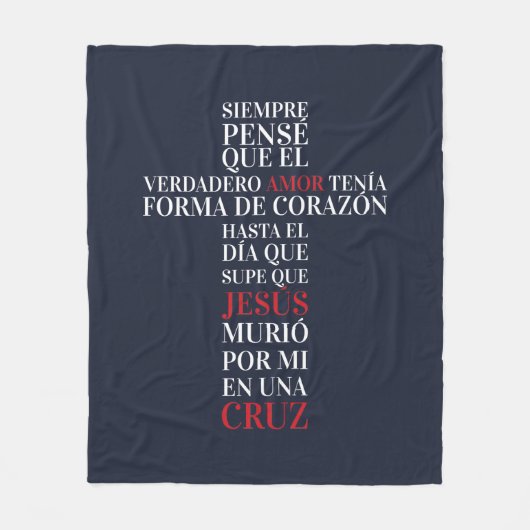 Amor verdadero fleece deken (Voorkant)