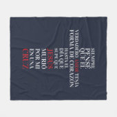 Amor verdadero fleece deken (Voorkant (Horizontaal))
