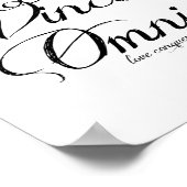 "Amor Vincit Omnia" 8x10 Afdrukken Poster (Hoek)