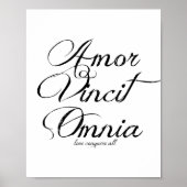 "Amor Vincit Omnia" 8x10 Afdrukken Poster (Voorkant)