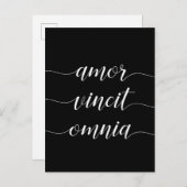 Amor vincit omnia briefkaart (Voorkant / Achterkant)